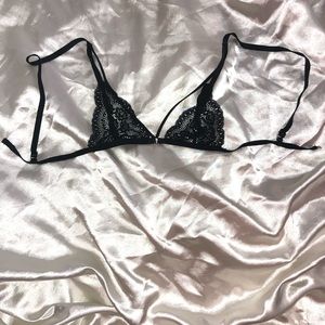 Black lace bralette